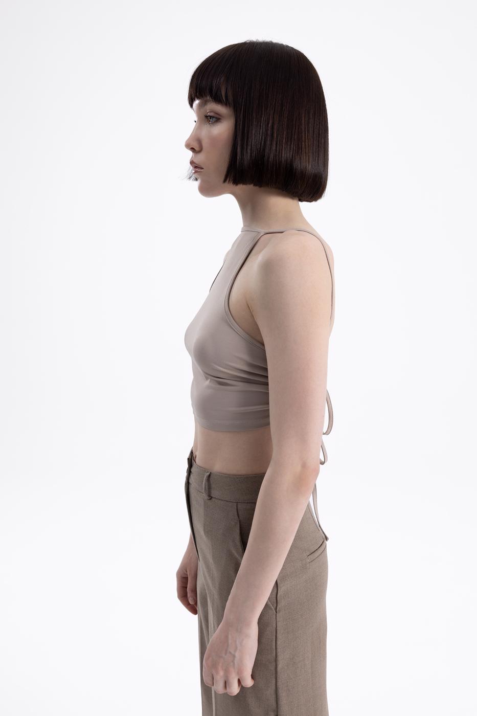 BSL Women Neck tie top - Campbell
