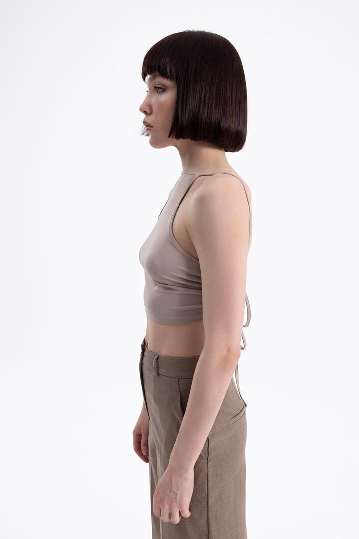 BSL Women Neck tie top - Campbell