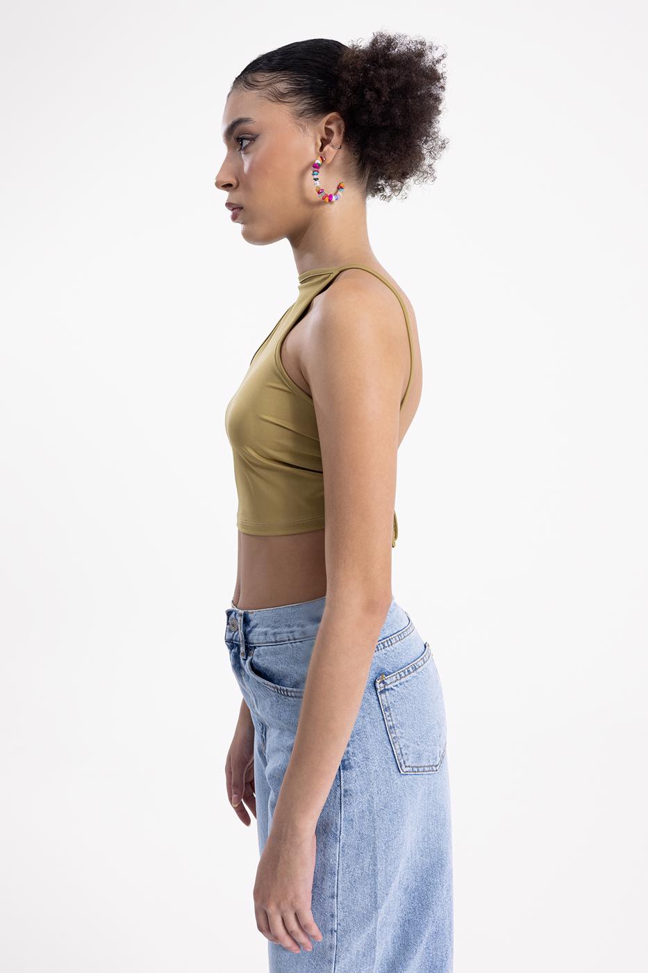 BSL Women Neck tie top - Livry-Gargan