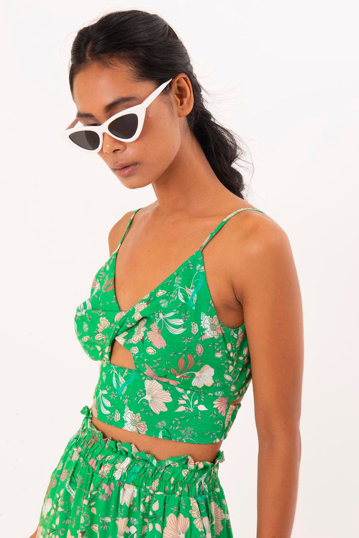 BSL Women Back Cross Tied Crop Top - San Luis Río Colorado