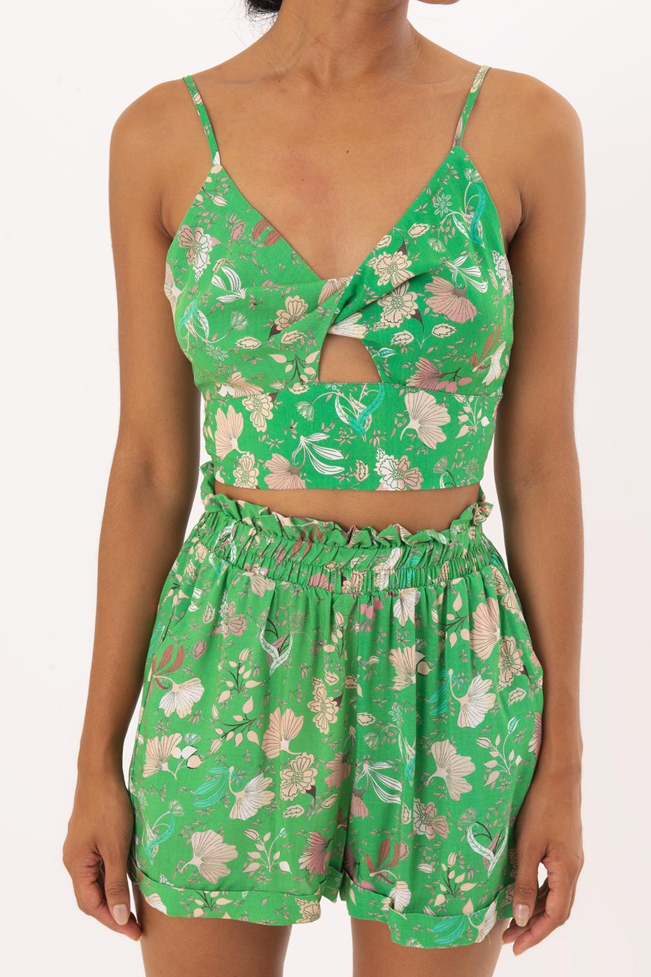 BSL Women Back Cross Tied Crop Top - San Luis Río Colorado