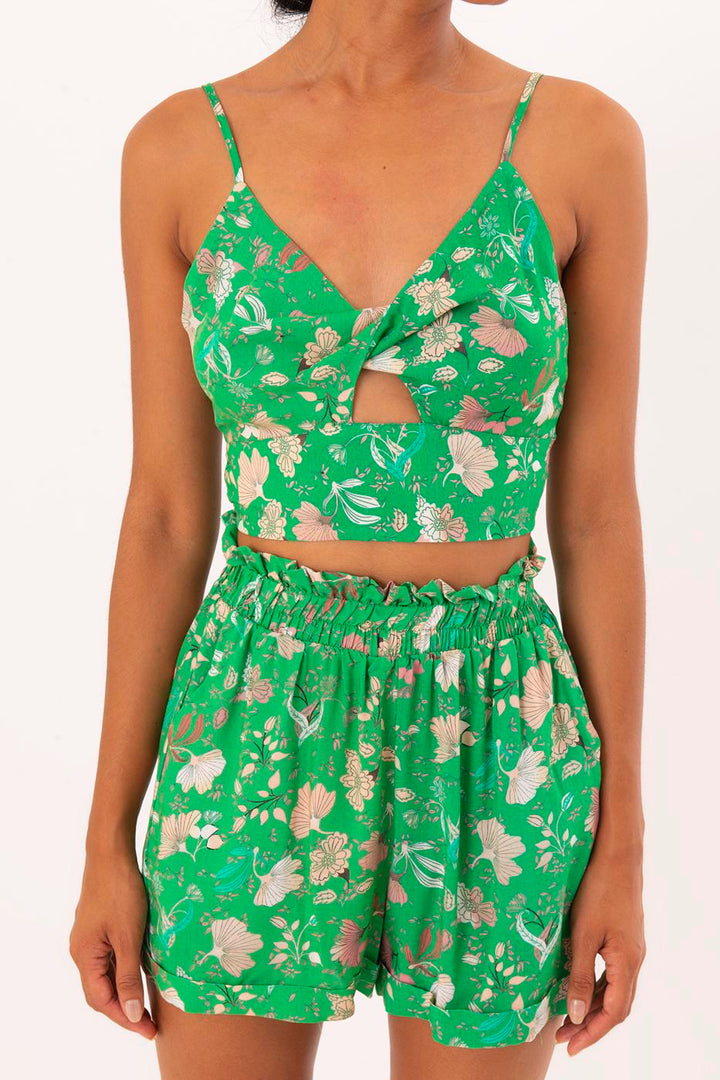 BSL Women Back Cross Tied Crop Top - San Luis Río Colorado