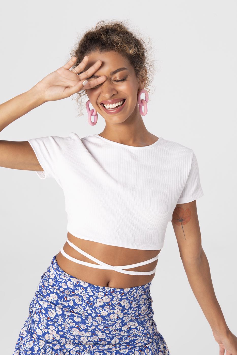 BSL Women Cross back tie crop top - Buena Vista Tomatlán