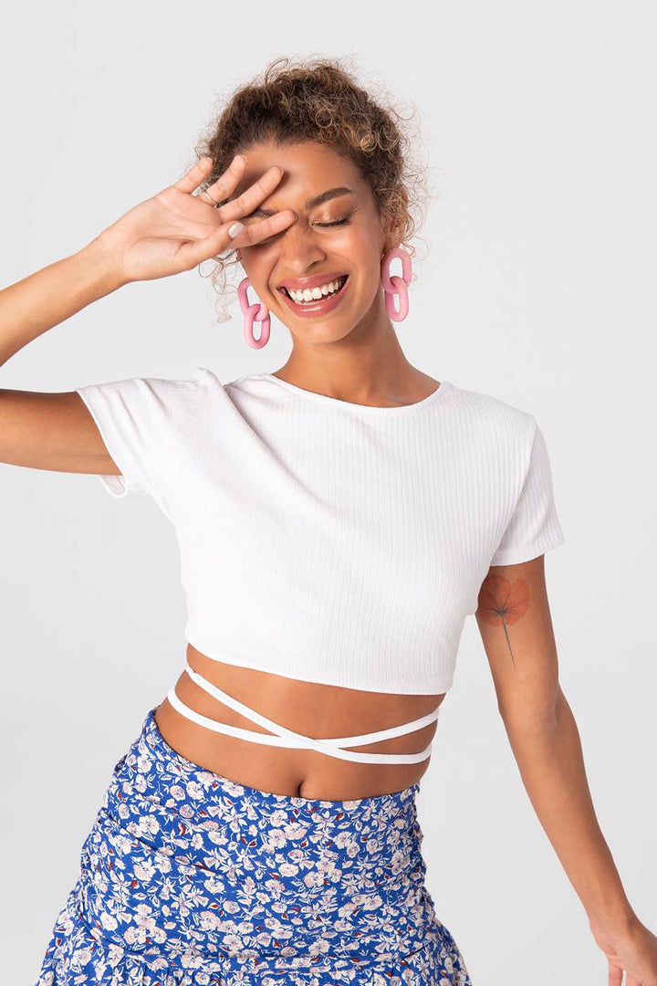 BSL Women Cross back tie crop top - Buena Vista Tomatlán