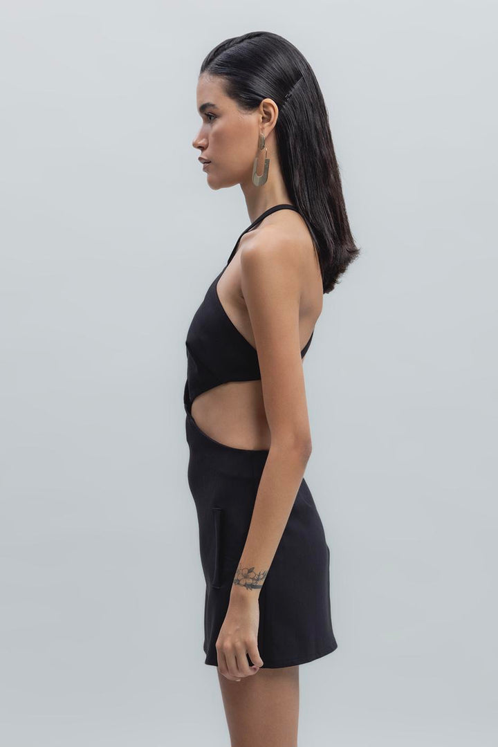 BSL Women Back Cross Banded Mini Dress - Cambrils
