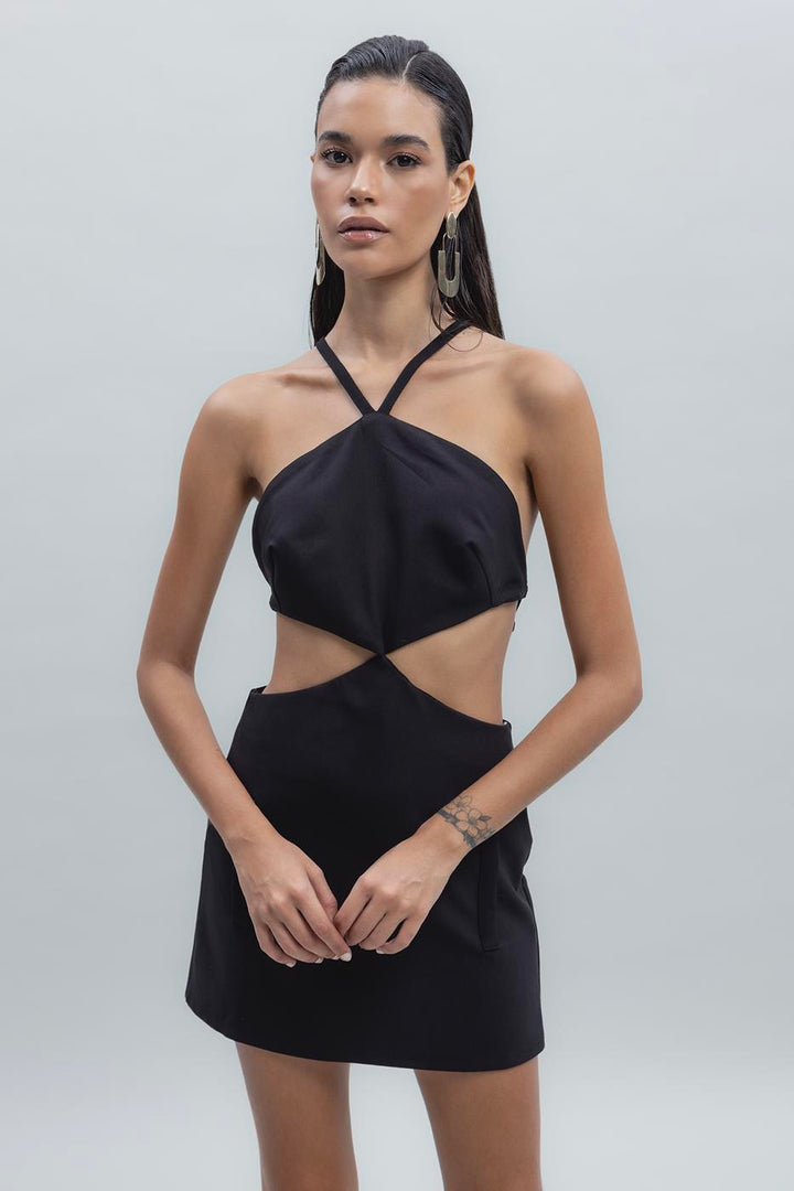 BSL Women Back Cross Banded Mini Dress - Cambrils