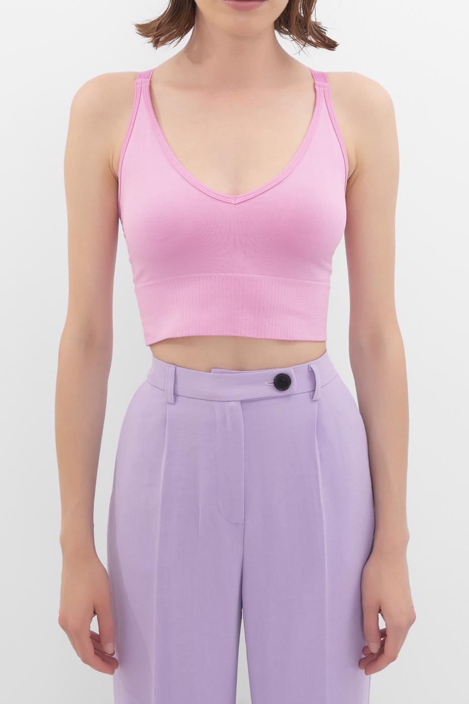 BSL Women Back Cross Tied Strapped Crop Top - Vilvoorde