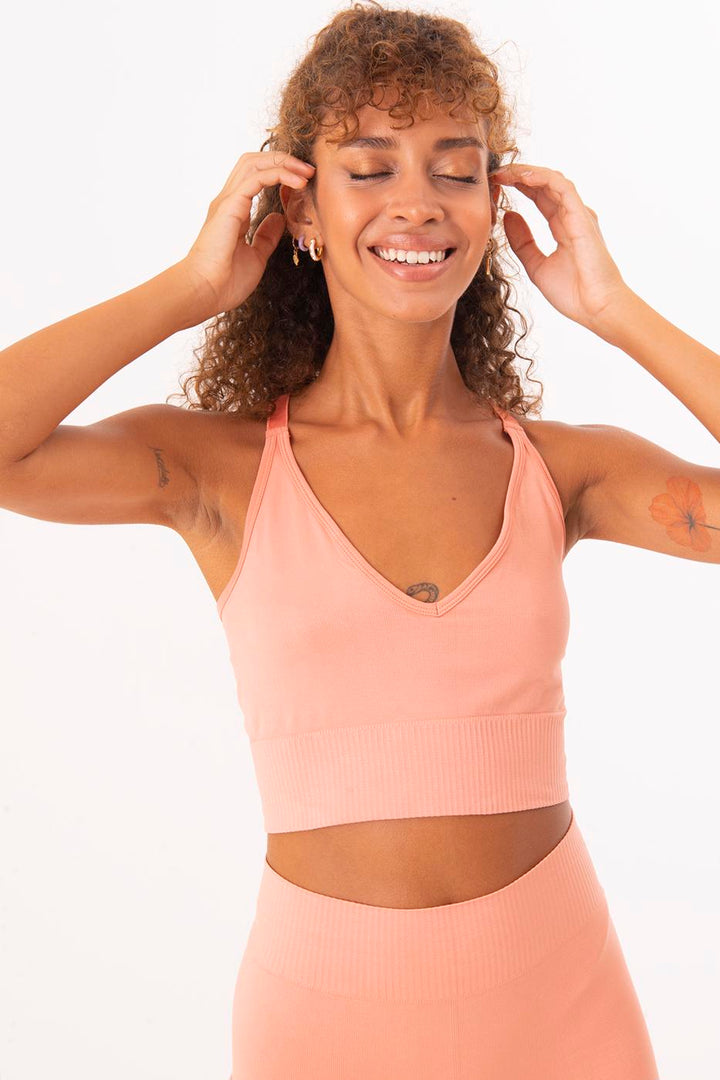 BSL Women Back Cross Tied Strapped Crop Top - Washington