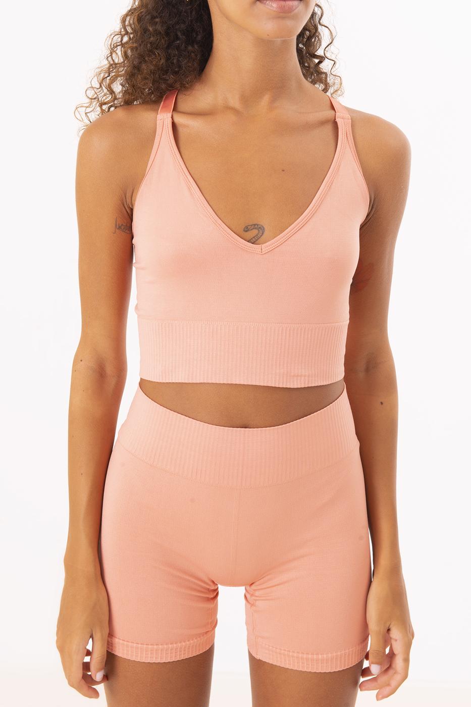 BSL Women Back Cross Tied Strapped Crop Top - Washington