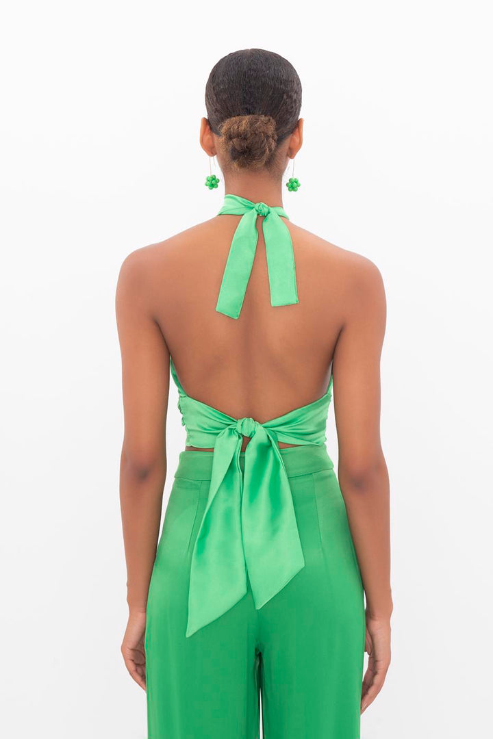 BSL Women Open back tie detailed blouse - Lemgo