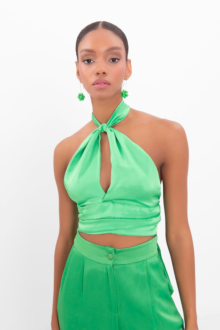 BSL Women Open back tie detailed blouse - Lemgo
