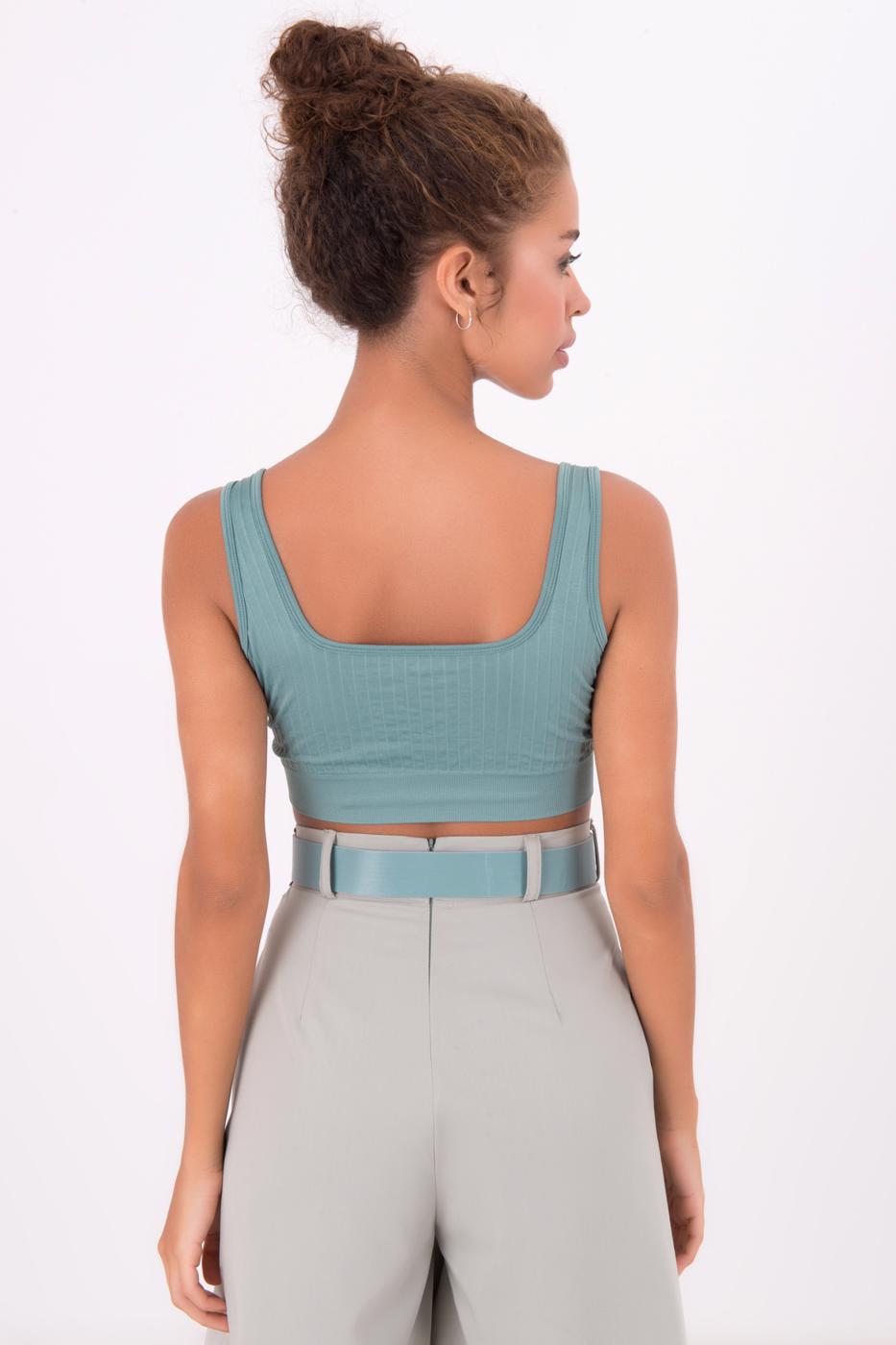 BSL Women Open Back Square Neck Cami Top - Odenton