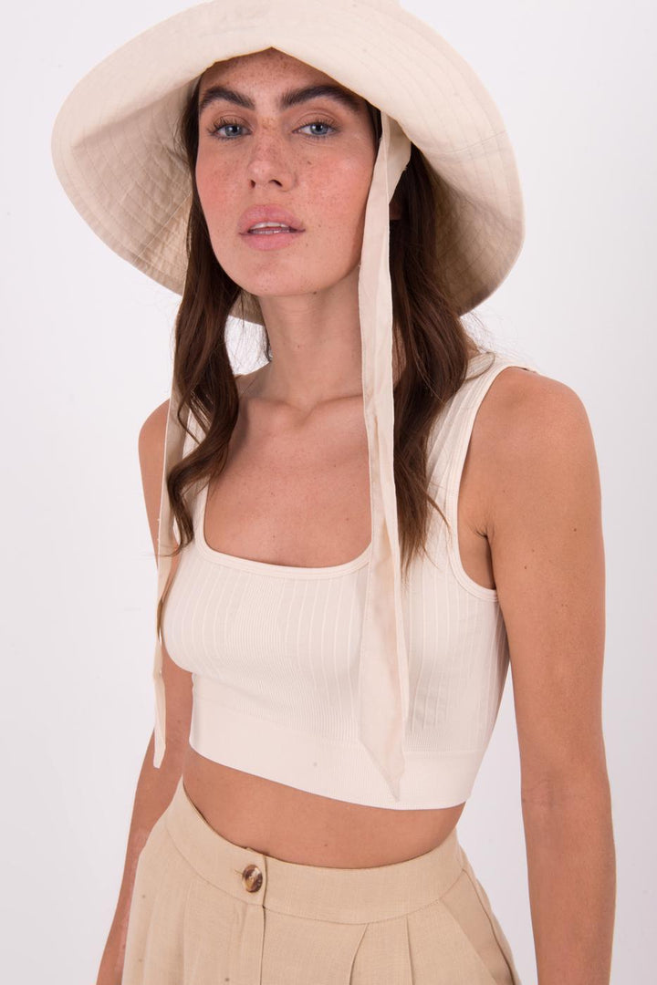 BSL Women Open Back Square Neck Cami Top - Miranda de Ebro