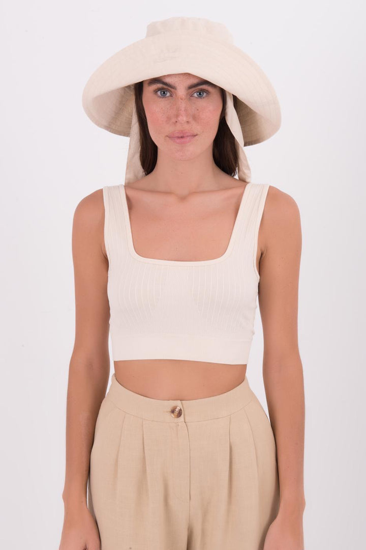 BSL Women Open Back Square Neck Cami Top - Miranda de Ebro