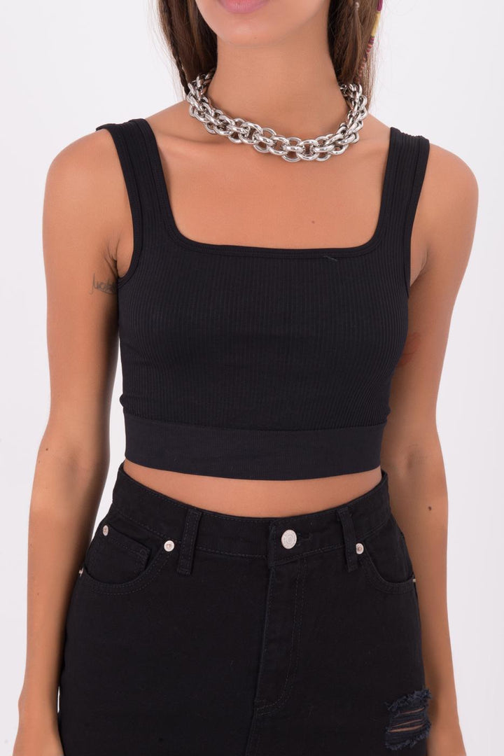 BSL Women Open Back Square Neck Cami Top - Mazatlán