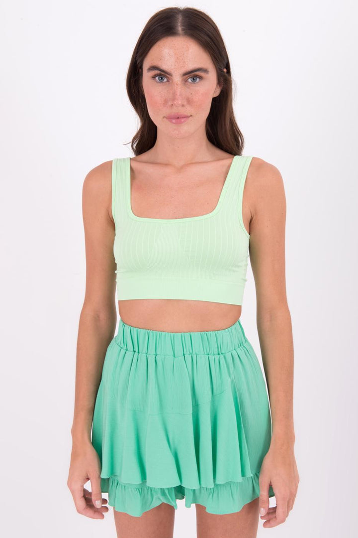 BSL Women Open Back Square Neck Cami Top - Bayonne