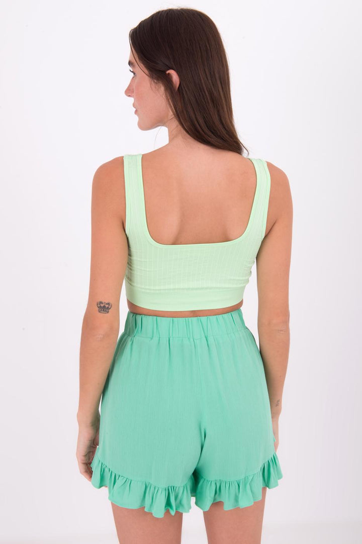 BSL Women Open Back Square Neck Cami Top - Bayonne