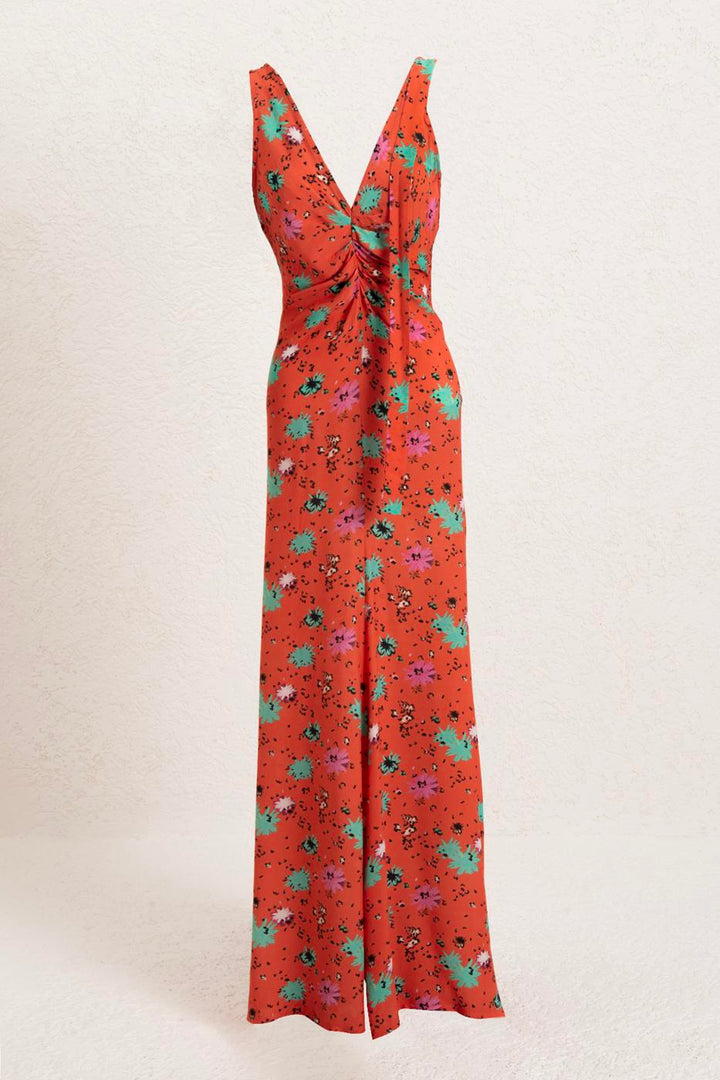 BSL Women Backless Midi Dress - Riverview