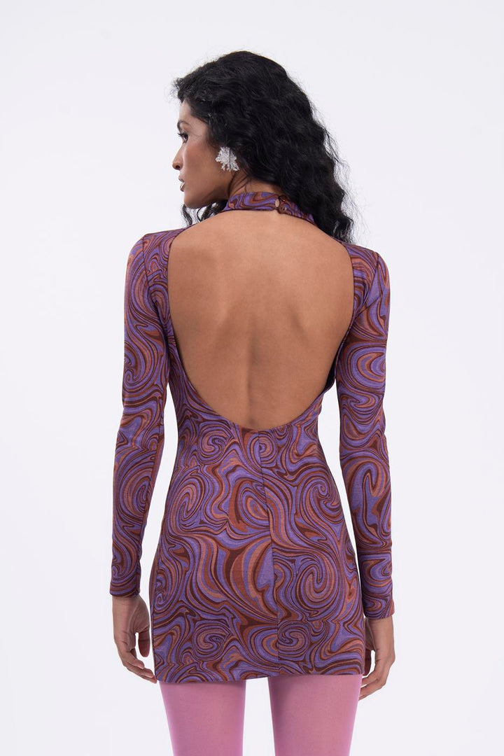 BSL Women Open back mini dress - West Seneca
