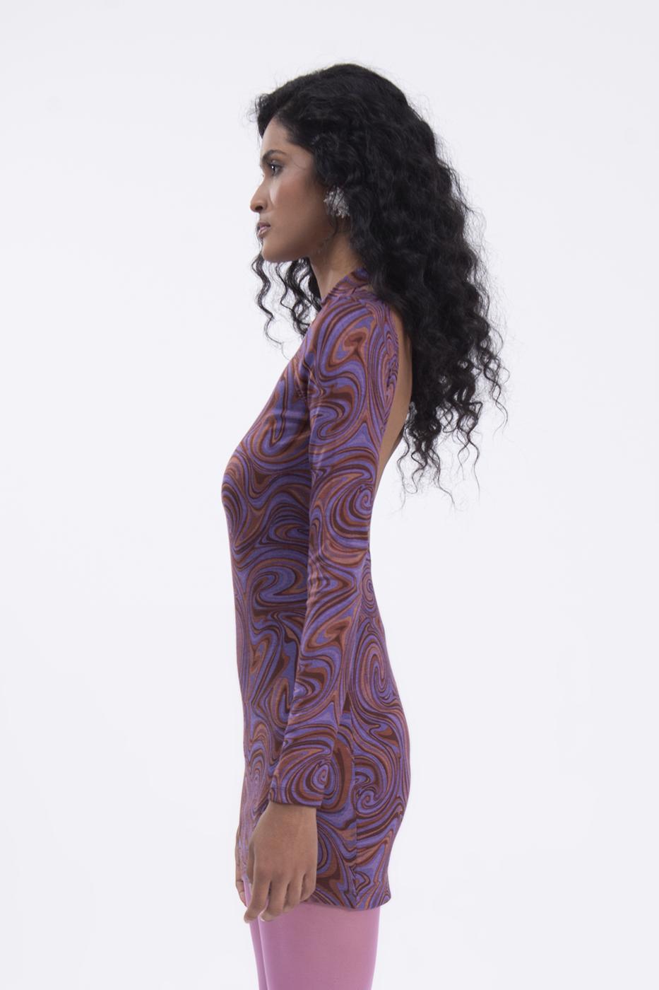 BSL Women Open back mini dress - West Seneca