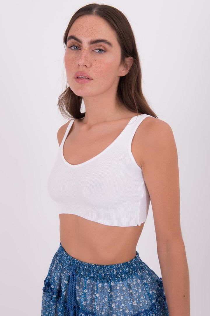 BSL Women Open Back Knit Cami Top - Puebla