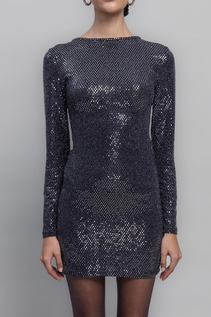 BSL Women Backless Sequined Mini Dress - Adelaide