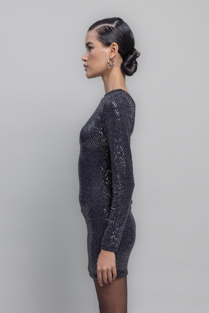 BSL Women Backless Sequined Mini Dress - Adelaide