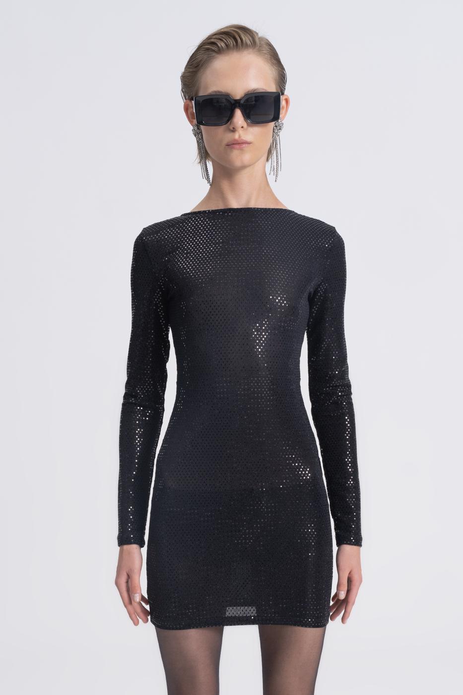 BSL Women Backless Sequined Mini Dress - Hempfield