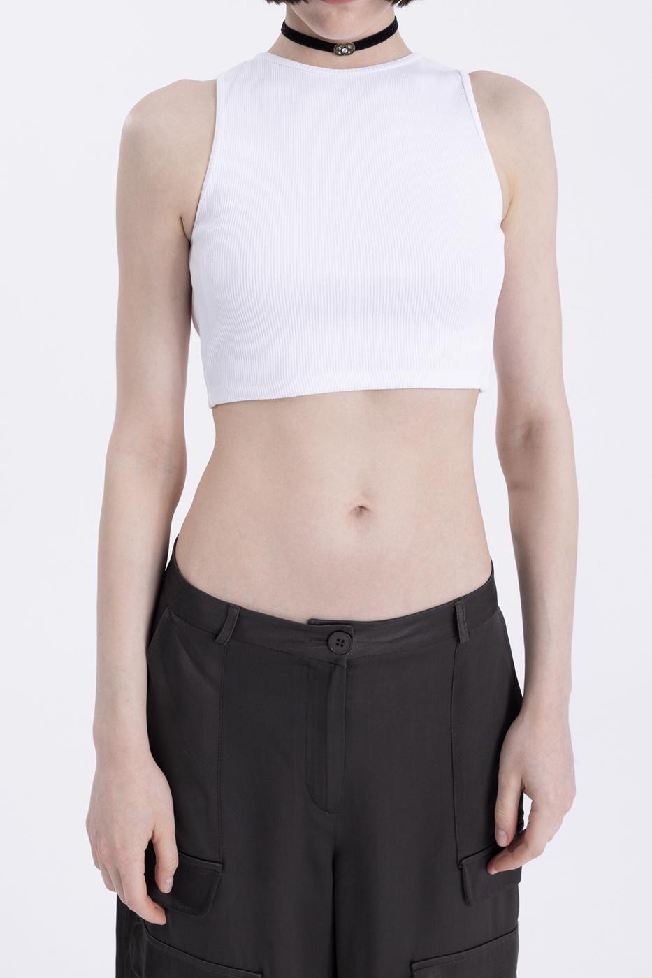BSL Women Cut out back crop top - Jalacingo