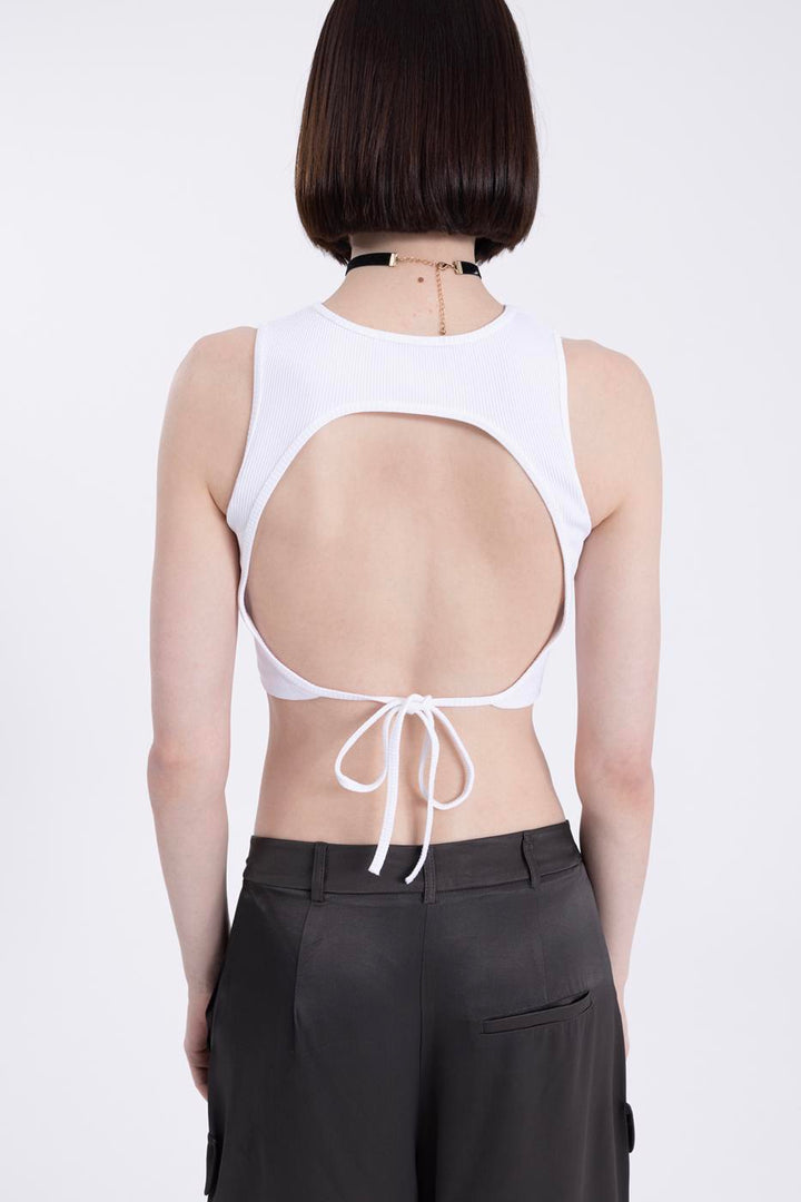 BSL Women Cut out back crop top - Jalacingo