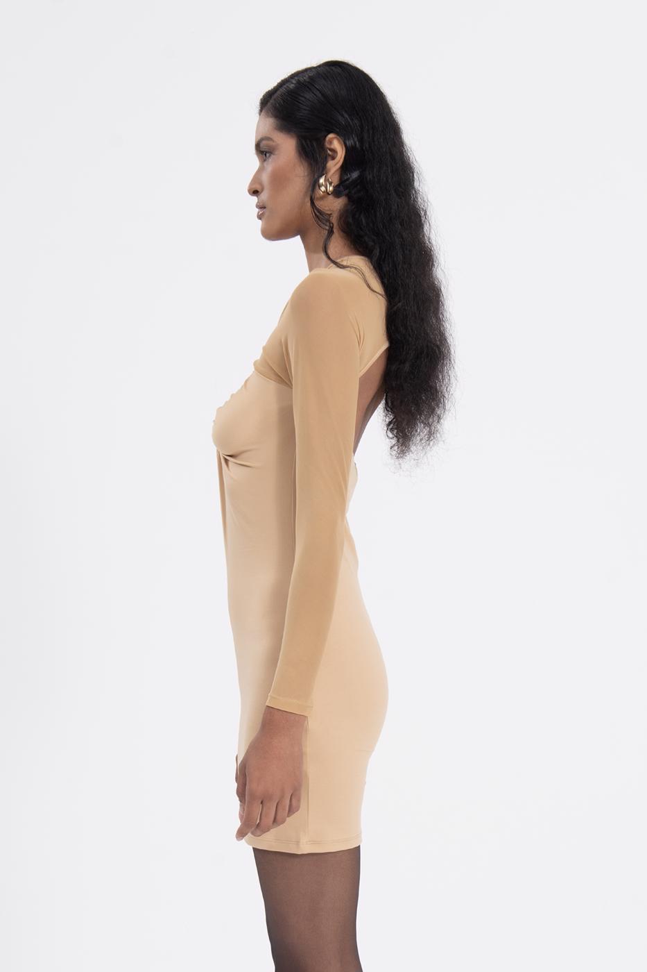 BSL Women Cut out back mini dress - Madera