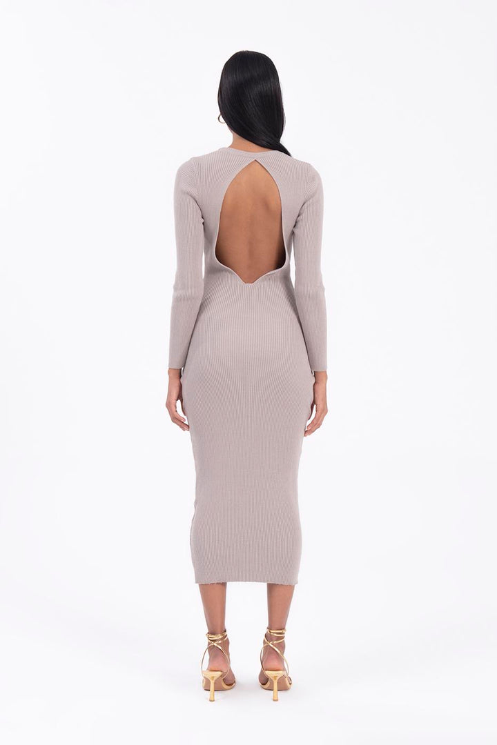 BSL Women Cut out back knitted midi pencil dress - Darwin
