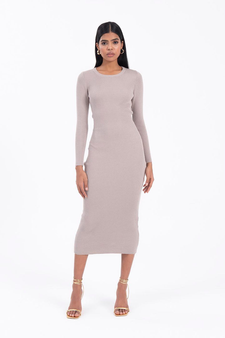 BSL Women Cut out back knitted midi pencil dress - Darwin