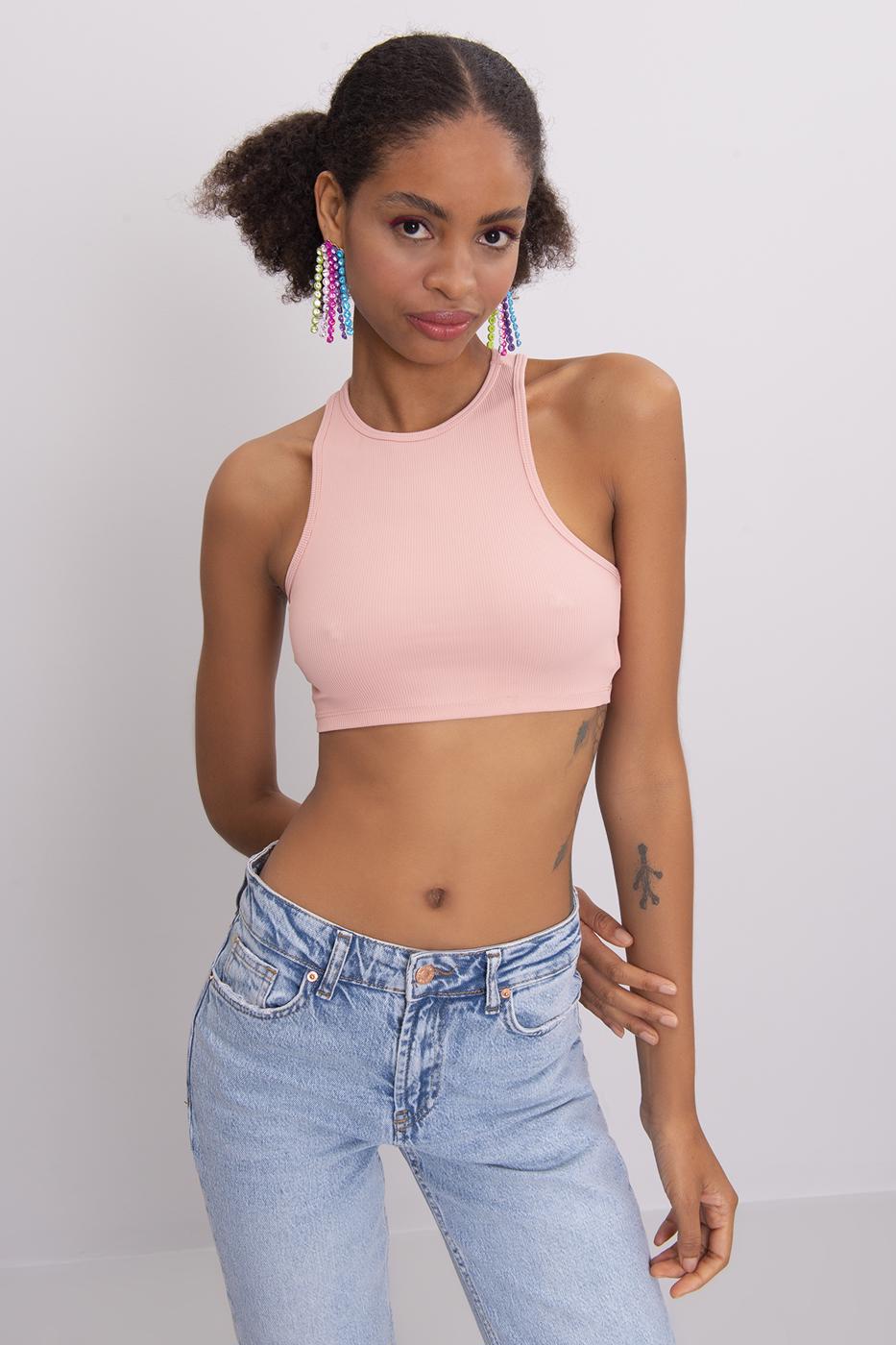BSL Women T Back Crop Top - Smarhon