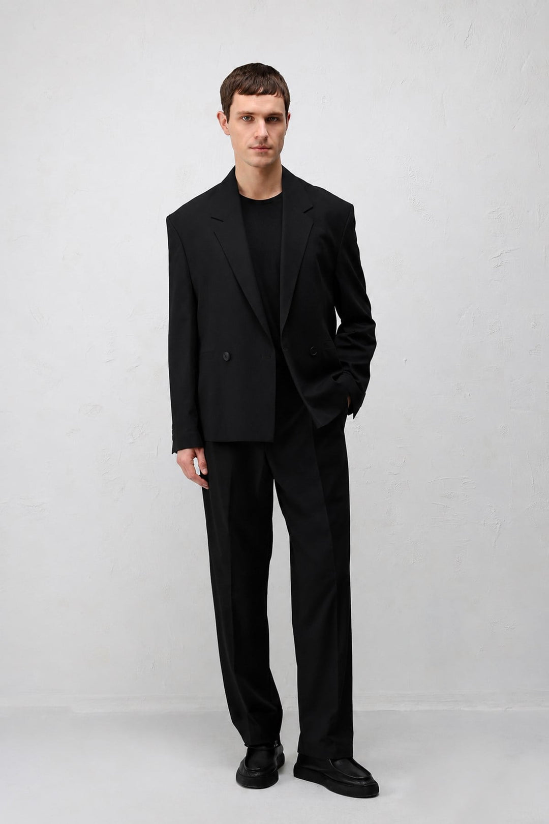 ANT Antioch Siyah Relaxed Fit Erkek Blazer Ceket - Courtenay