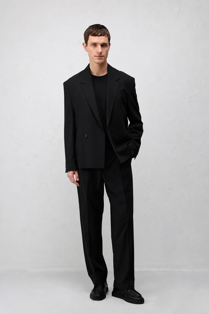 ANT Antioch Siyah Relaxed Fit Erkek Blazer Ceket - Courtenay