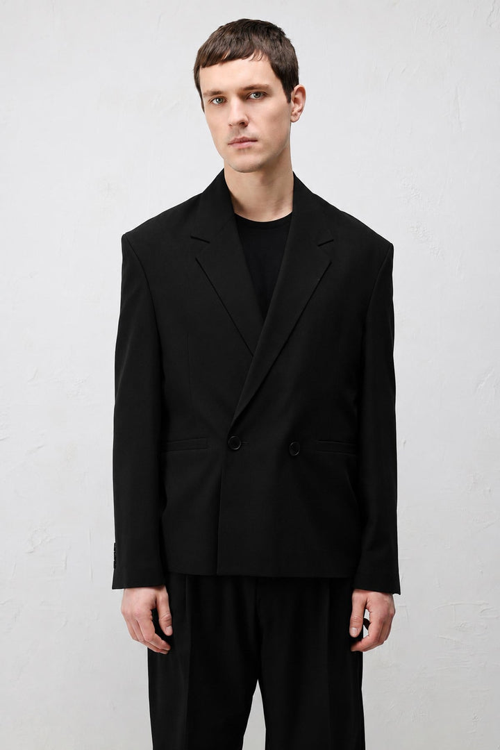 ANT Antioch Siyah Relaxed Fit Erkek Blazer Ceket - Courtenay