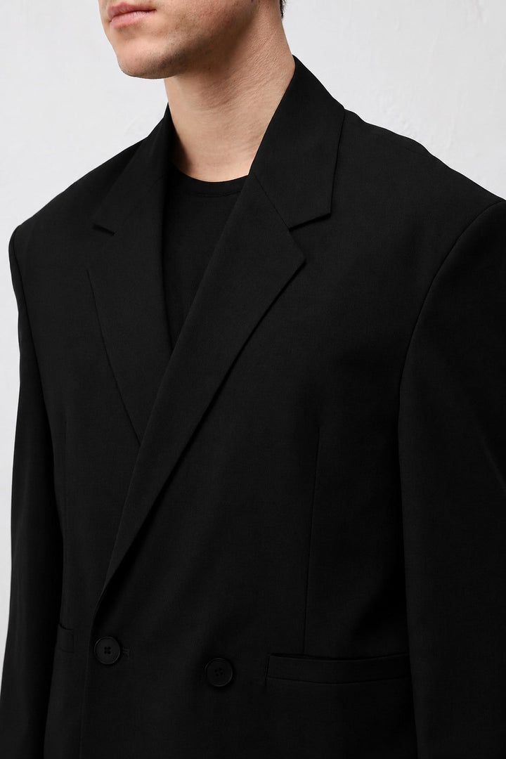 ANT Antioch Siyah Relaxed Fit Erkek Blazer Ceket - Courtenay