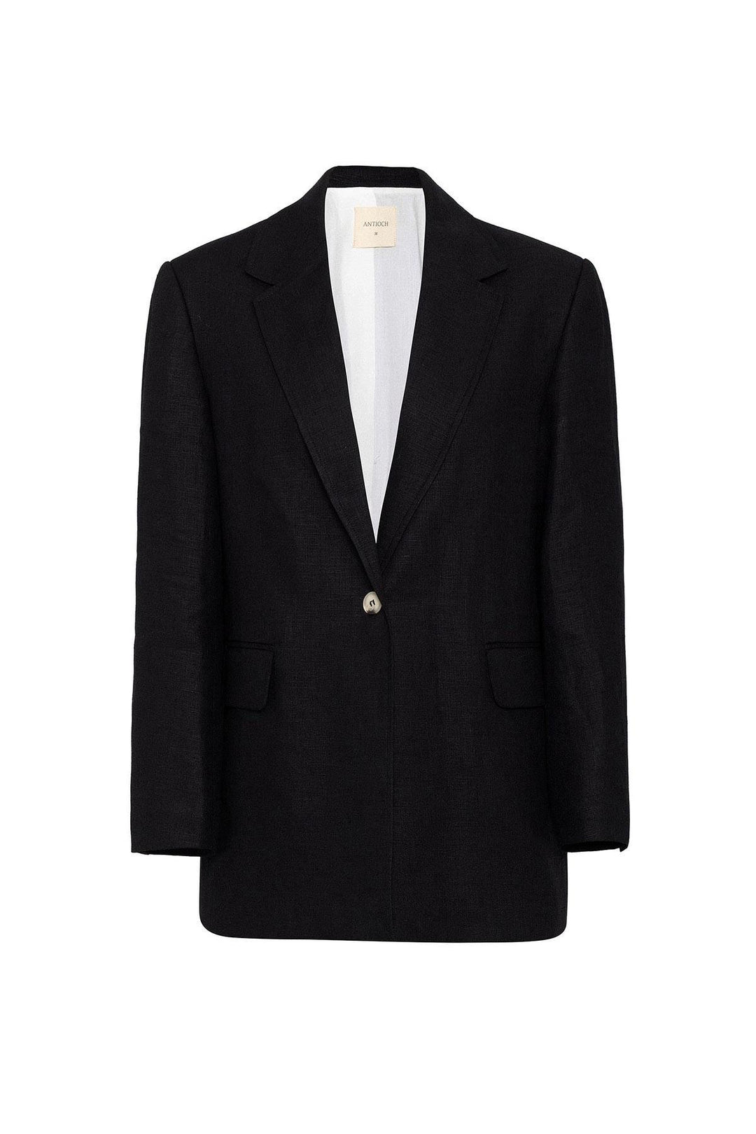 ANT Antioch Siyah 100% Keten Kadın Blazer Ceket - Baia Mare