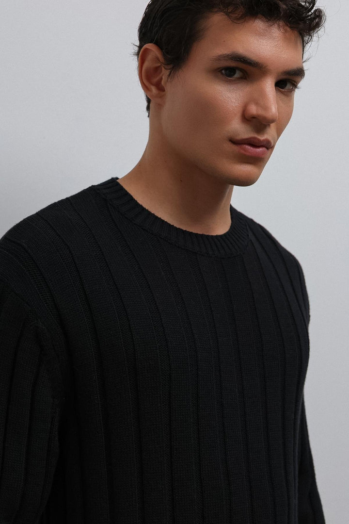 ANT Antioch Black 100% Cotton Thread Men's Sweater - St. Louis Park