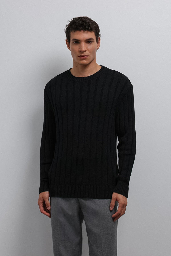 ANT Antioch Black 100% Cotton Thread Men's Sweater - St. Louis Park