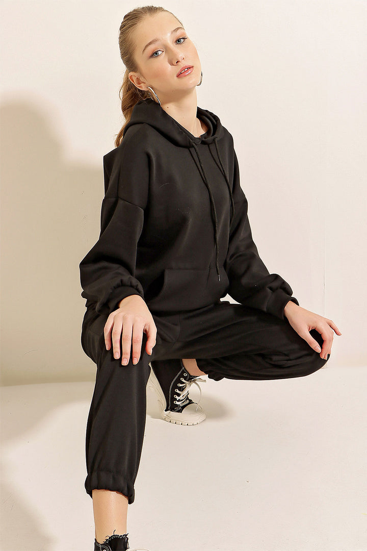 BGD Women Oversize Eşofman Takımı - Siyah - Tallaght