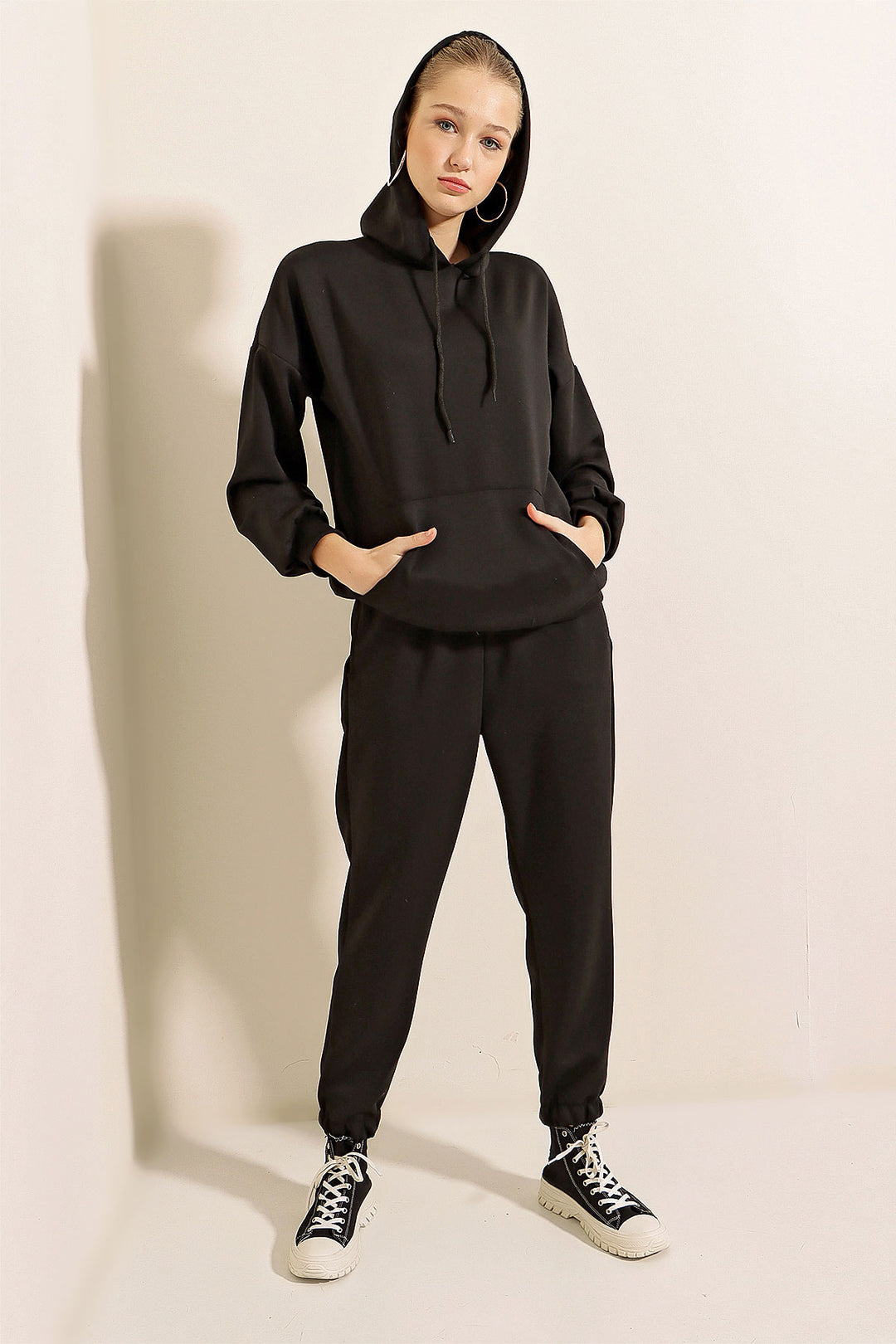 BGD Women Oversize Eşofman Takımı - Siyah - Tallaght