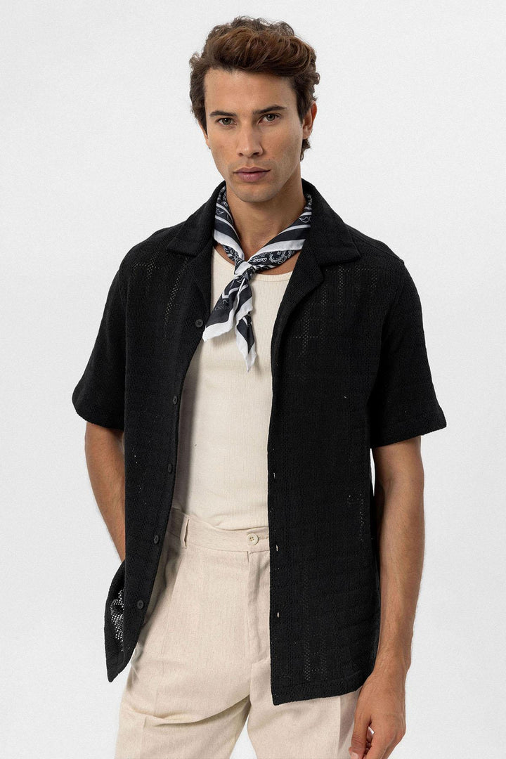 ANT Apache Collar Square Knitted Men's Shirt - Alcalá de Guadaira