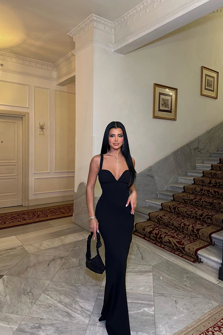 EYY Women Black Strappy Dress - Matera