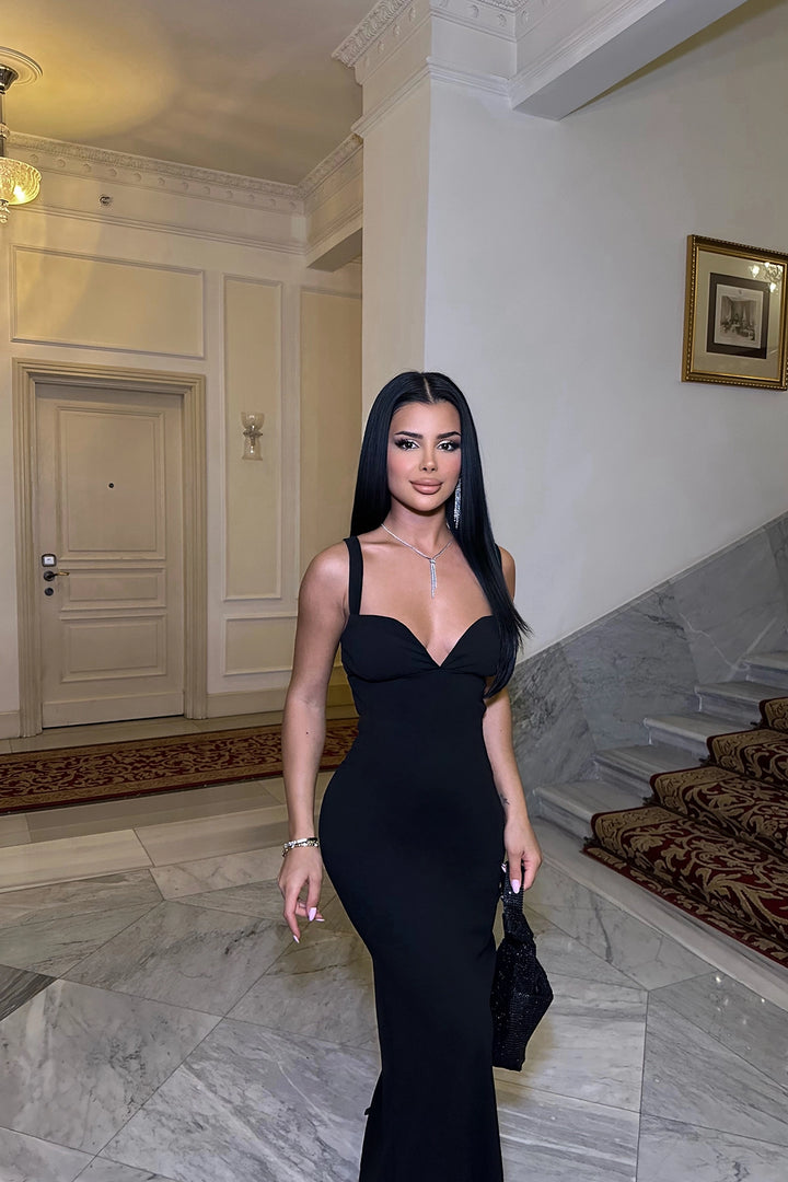 EYY Women Black Strappy Dress - Matera