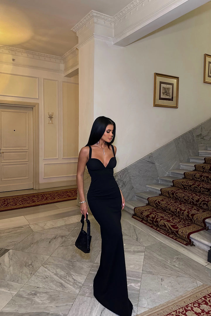 EYY Women Black Strappy Dress - Matera