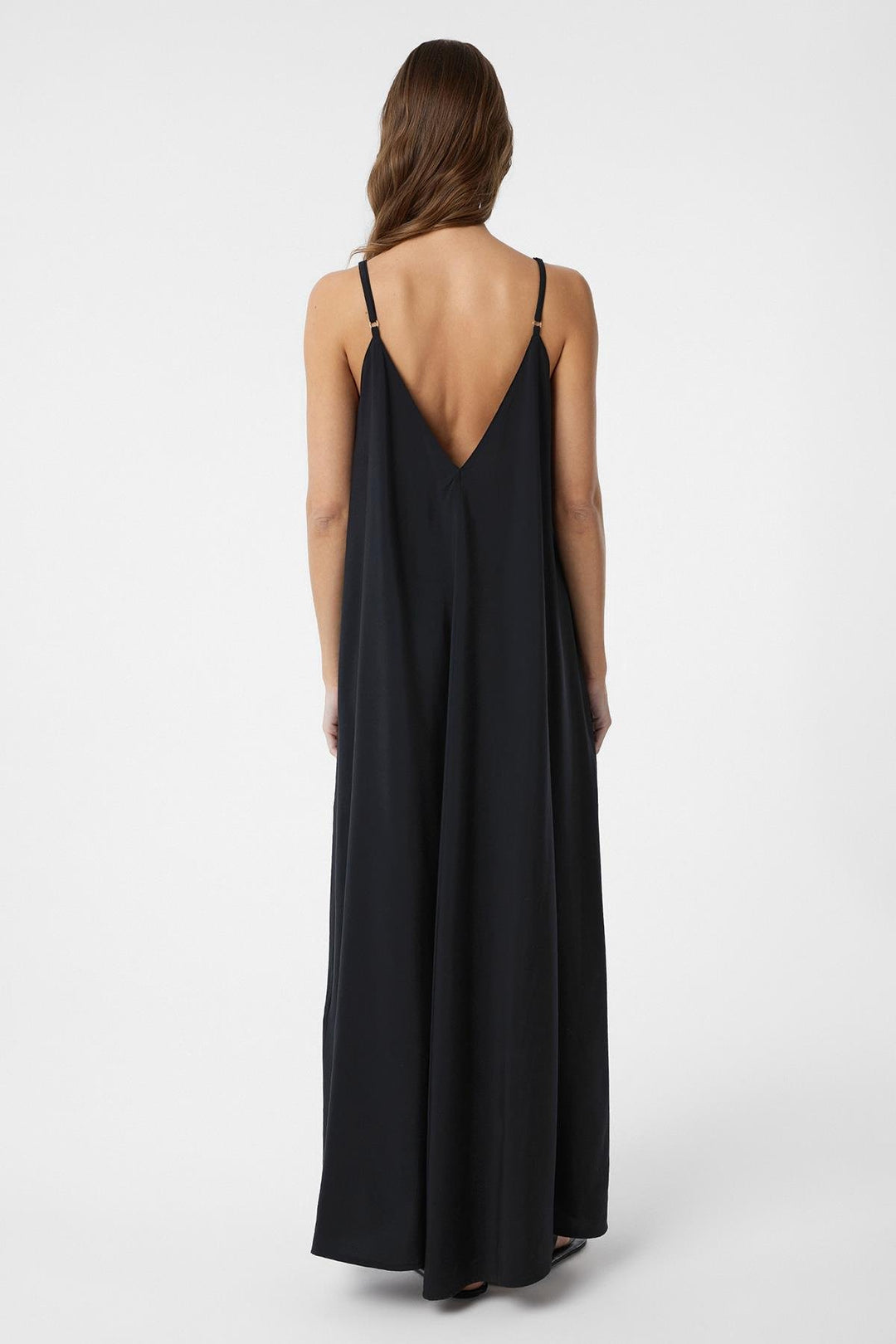 ANT Antioch Black Strappy Modal Long Women's Dress - Brighton