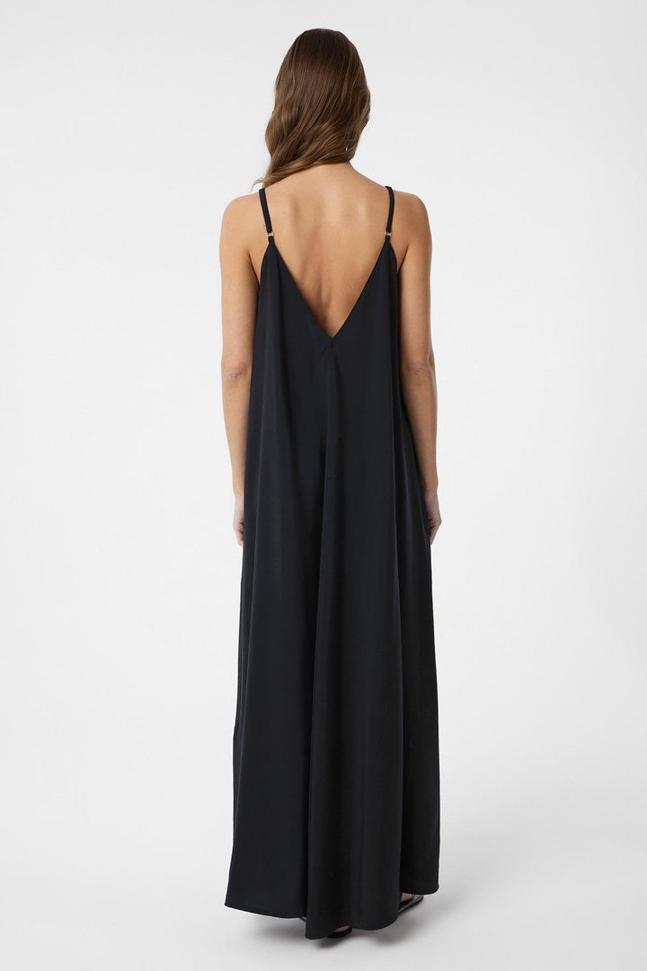 ANT Antioch Black Strappy Modal Long Women's Dress - Brighton