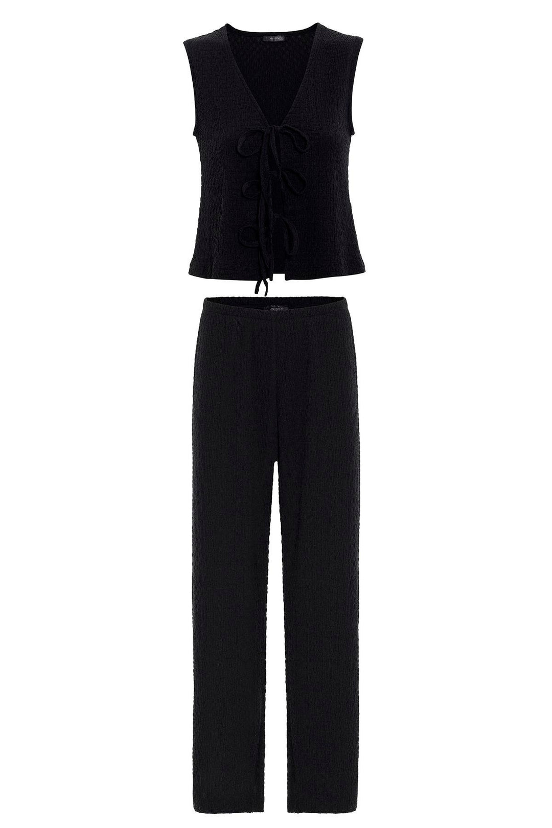 ANT Antioch Black Suit with Detailed Texture for Women - Fort Pierce